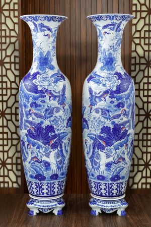 Lộc bình Sen Hạc (1m4)