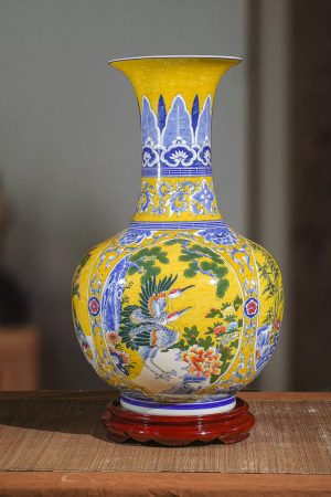 Bình Tỏi Vẽ Tay Tứ Cảnh Xuân Hạ Thu Đông