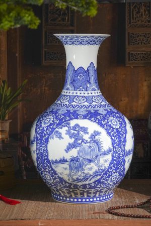 Bình Tỏi Tứ Cảnh Song Mã