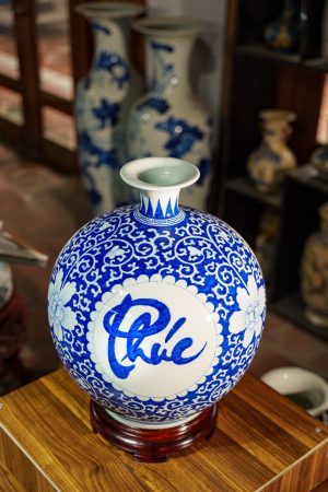 Bình Hút Lộc Phúc Lộc Thọ Vẽ Tay