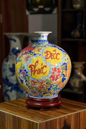 Bình Hút Lộc Phúc Đức Vẽ Tay 3D